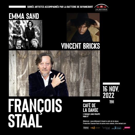 François Staal au Café de la Danse le 16/11/2022