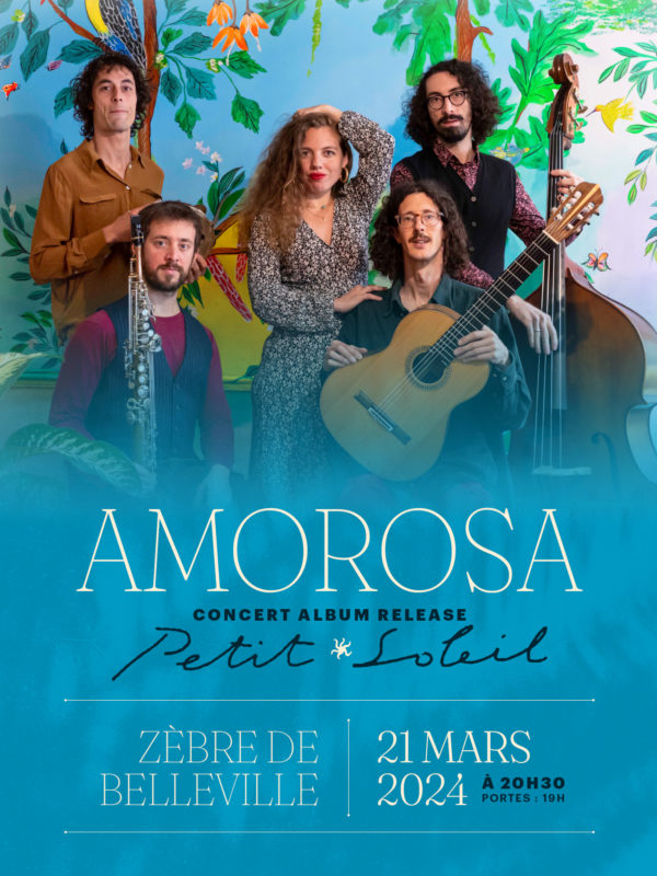 Amorosa en concert au Zèbre de Belleville le 21 mars 2024