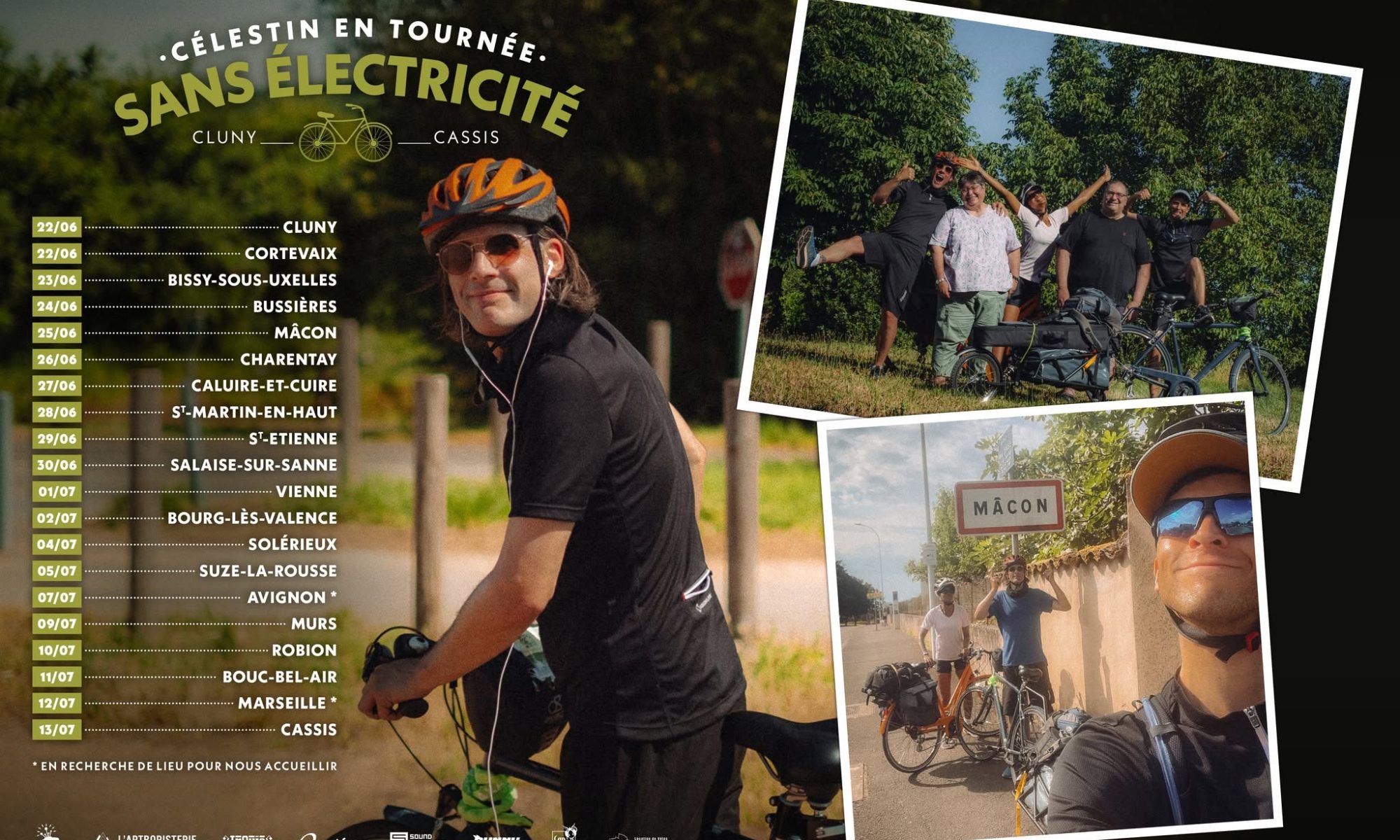 Célestin en tournée sans électricité